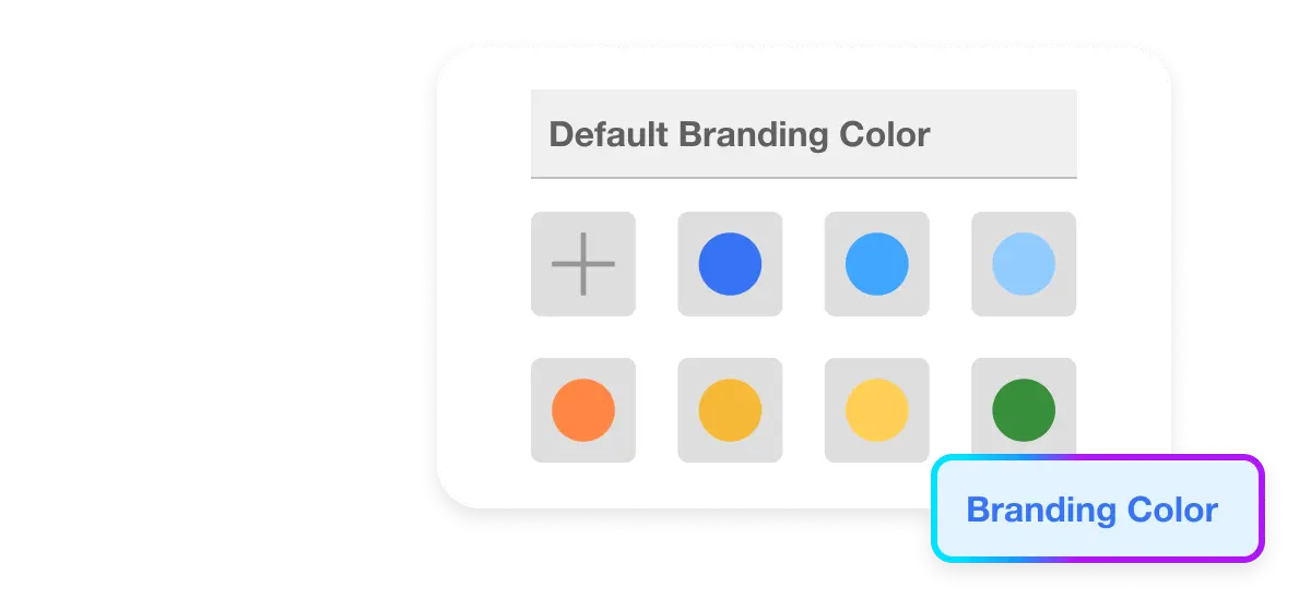 Web page section titled 'Customize Your Branding', explaining that incorporate your company logo and colors to create professional, brand-aligned guides.